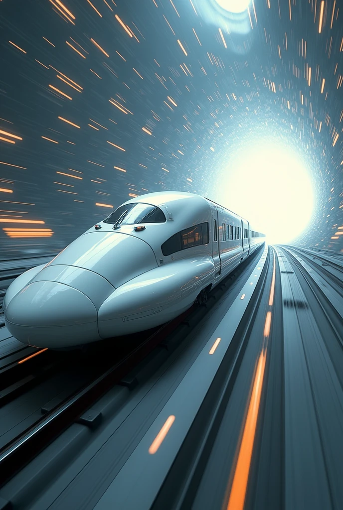 masterpiece,best quality,Ultra-high resolution,(Very detailed),8K,Practical,Best aesthetics,beautiful,(A spaceship twists in the shape of a train:2.0),(san francisco:2.0),(A beautiful white spaceship resembling a streamlined bullet train:2.0),(Dynamic,Taken from below the spacecraft),(beautiful光の線で超光速を表現:2.0),(The background is a wormhole and subspace.:2.0),(Motion Blur)