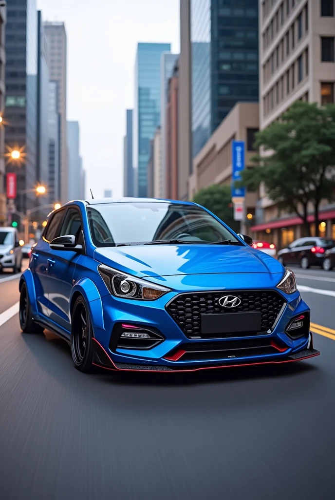 Hyundai grand i10 2020 blue tuned