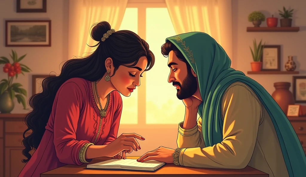 One day, her husband, Akbar, thought of playing a prank on her. He planned to tell Shagufta a story that she would immediately believe.