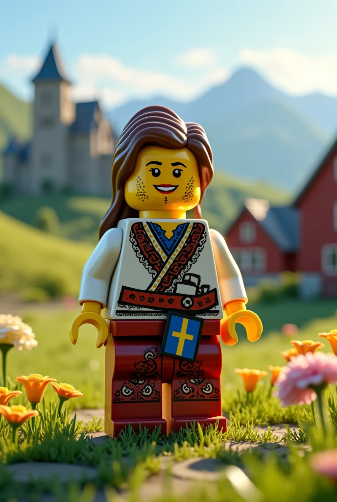 Make an epic lego minifigure based on the entire culture of Sweden