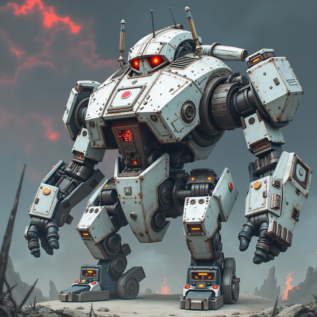 diesel punkai,   Military Robots, Satanic、Depict the whole body,Landing