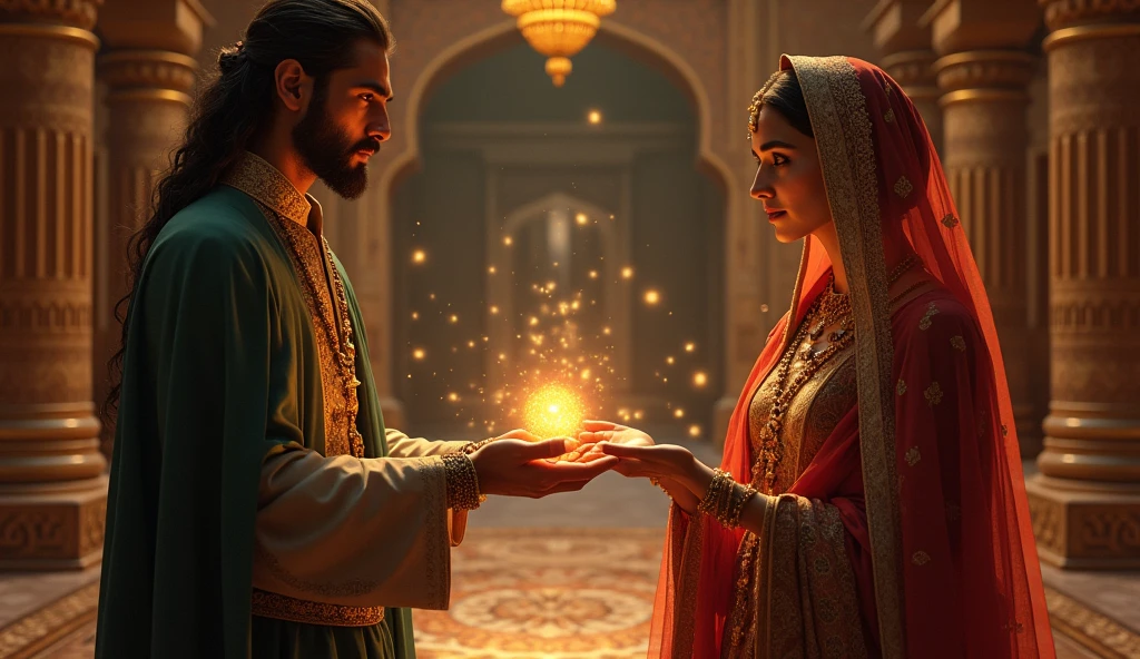 Akbar told Shagufta, "Wife, today I have brought a special magical stone. If you place it under your pillow at night, it will make all your dreams come true."