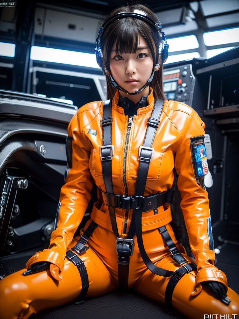 (8K、Raw photo、highest quality、masterpiece:1.2)、(realistic、Photoreal), Perfect lighting, Best lighting, skeletally correct, correct anatomy, correct nipples, full body, in bedroom, nsfw, fucked silly, fa yuriy, 2 persons, a hetero couple,
(1 girl and 1 boy are having sex, missionary position, bird's eye view, boy on top, she is lying on her back on the bed, penetration sex, penis into vagina, cum:1.7),
(orgasm face:1.0), (cry, tear:1.4), (tongue out:1.4), (wet:1.5),
(She wears a torn bodycon pilot suit all over her body, no undressing, pilot suit, uniform:1.6),
she is very young Brazilian girl, (she has shapely figure and mature hourglass body:1.3), (her breasts are extra huge:1.9), Her waist is thin, (her body is muscle:1.4), (abs:1.4), (she has cute face), (she has baby face:1.5), (she has heart face:1.4), (she has round and big eyes:1.5), (she exposes only her nipples and crotch and vagina, she does not expose her thighs:1.4),