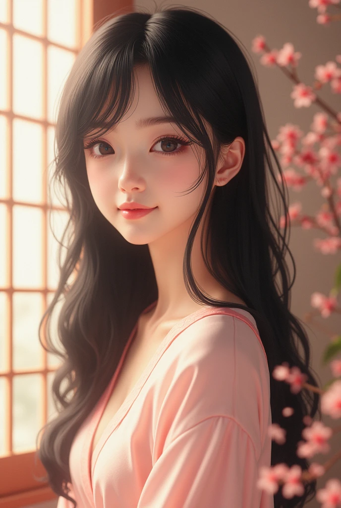 Young woman Japanese cute