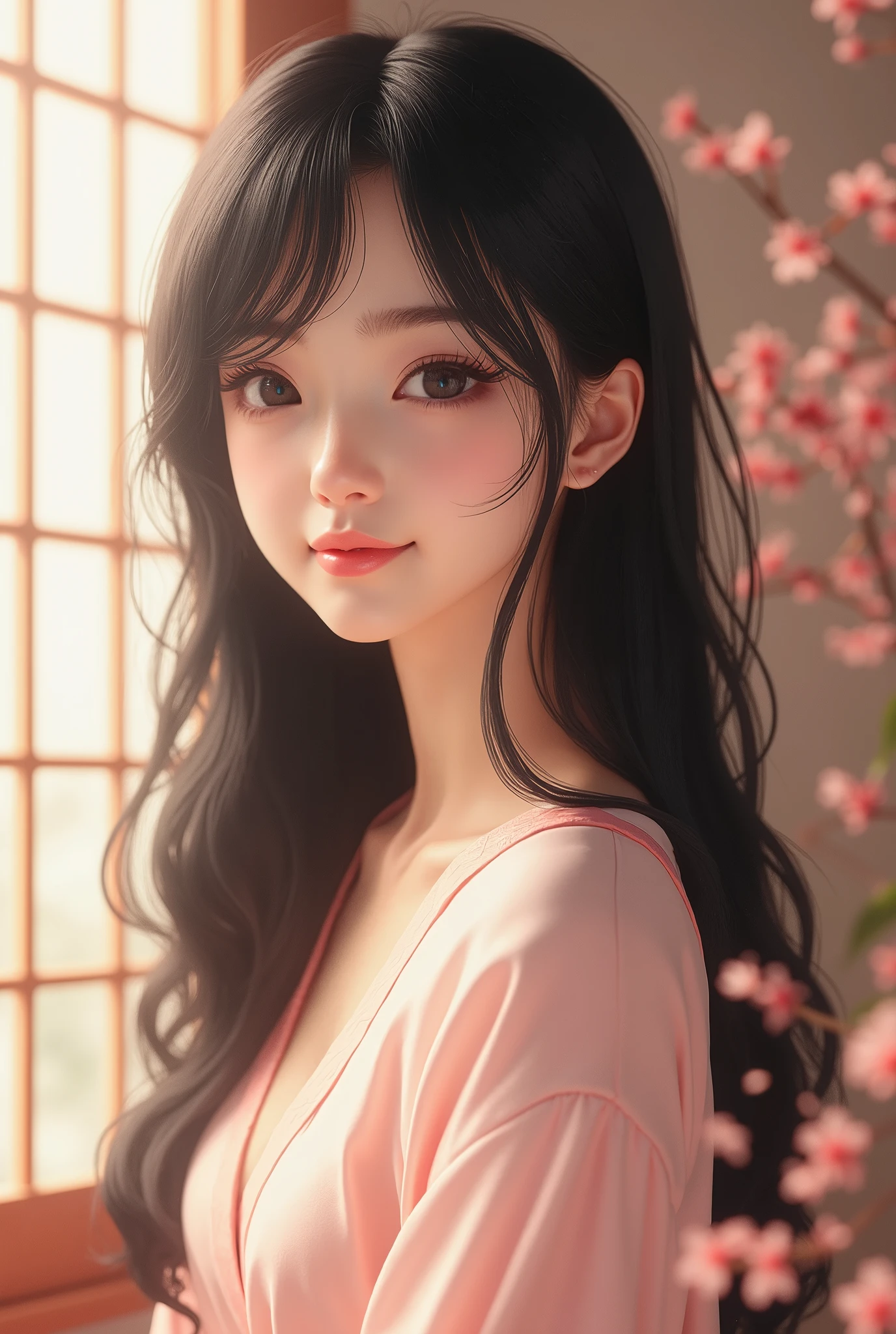 Young woman Japanese cute