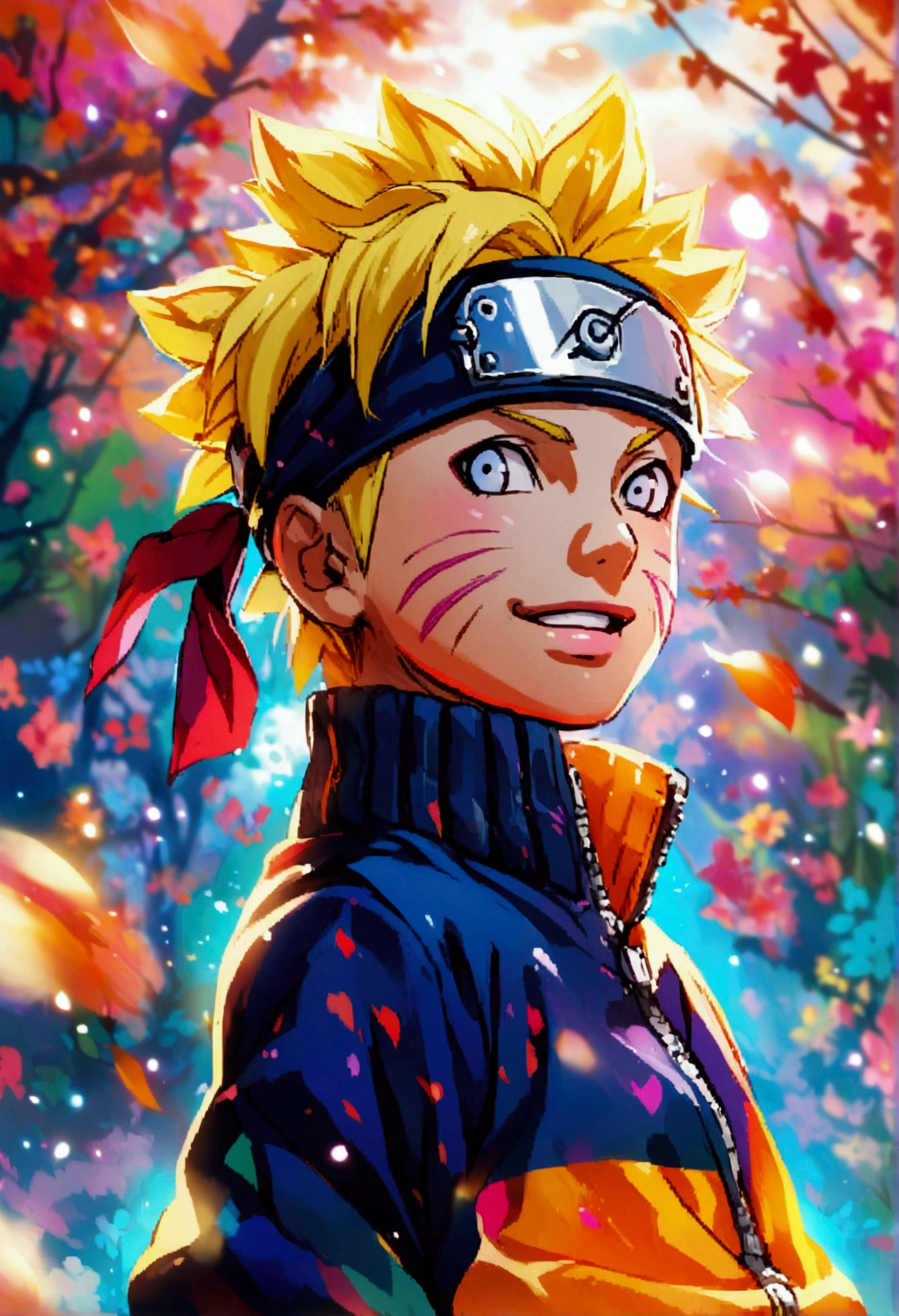 Anime illustration of boruto naruto next generations