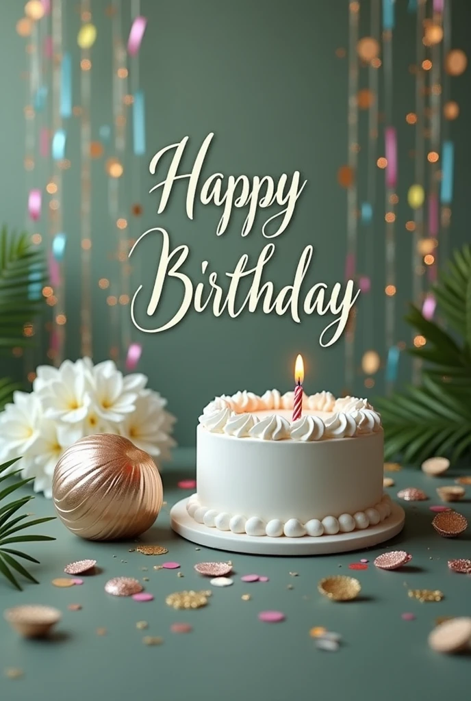 happy birthday、Jocelyn Congratulatory message、Background decoration