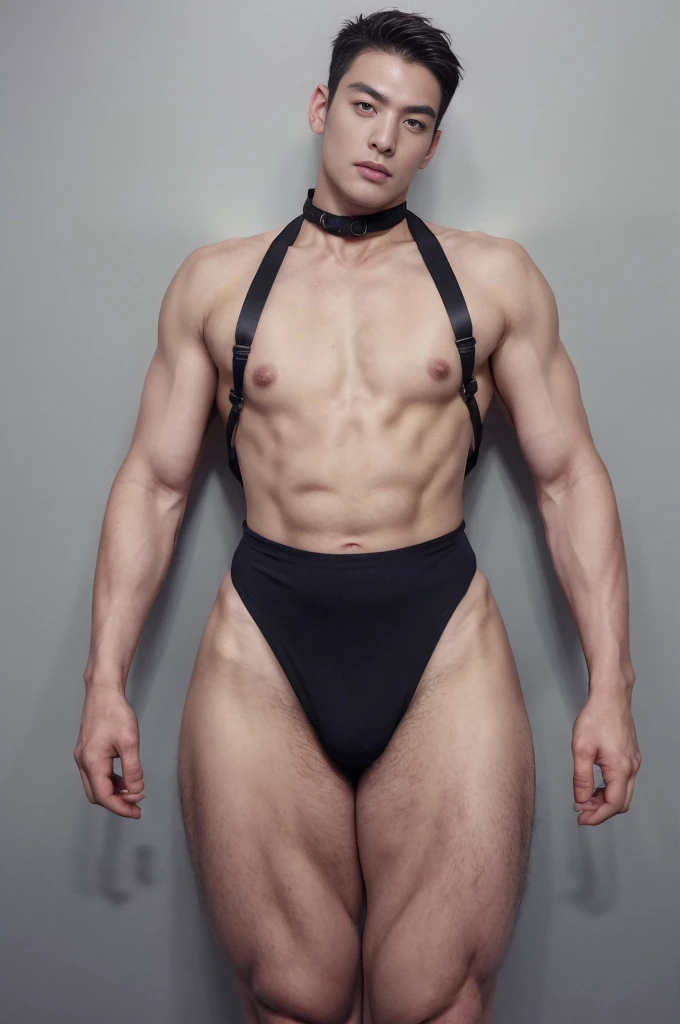 (masutepiece,High resolution,ultra - detailed:1.0), Perfect male body,Look at the camera,Delicate eyes and delicate face,extremely details CG,Unity 8k wallpaper,intricate-detail, 3 mens , 3 person in photo,Detailed face, (chest harness, garter straps, Harness strap, neck strap , micro string thongs), Best Quality, hands visible, short hair:1.5 , full length shot(fls) , thick thighs , insane details, hyper details ,16k resolution , ultra-high clarity , hyperrealism, uhd,(K-pop idol shooting porn magazine cover photo), thick thighs, male , ((unrealistic wide hips , unrealistic wide pelvis , plump hips)), ((only man , only male)) , ((ultra realism , ultra photorealism)) , (sexy , eroticism , nsfw) , mature man , pectoral , ((superstar)) , kinky , snake eyes , narrow waist , snatched waist , sweaty , oily skin ， ((unrealistic widr hips , unrealistic wide pelvis , plump hips)) , ((only male. , only boy)) , stiff nipples , swollen nipples , puffy nipples , ((ultra realism , photorealistic))
