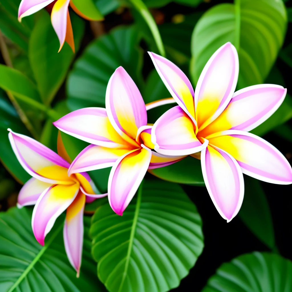 there are many flowers that are blooming on the tree, blooming tropical flowers, plumeria, beautiful tropical flowers, tropical flowers, tropical flower plants, incredibly beautiful, large exotic flowers, beautiful gorgeous, beautiful flower, kauai springtime, beautiful flowers, amazing beauty, stunningly beautiful, gorgeous beautiful, unbelievably beautiful, pretty flowers, colorful tropical plants, stunning beauty, extremely beautiful