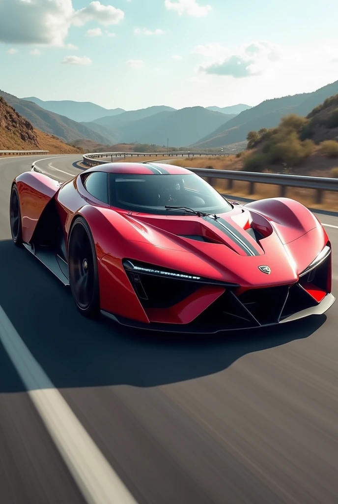 red color 6 wheeler super cars 0nroad full speed 
