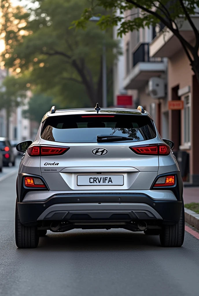 Hyundai Creta modified sliver colour and top roof with black