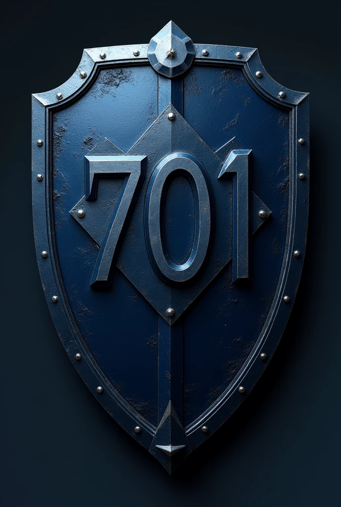 Dark blue team shield name 701