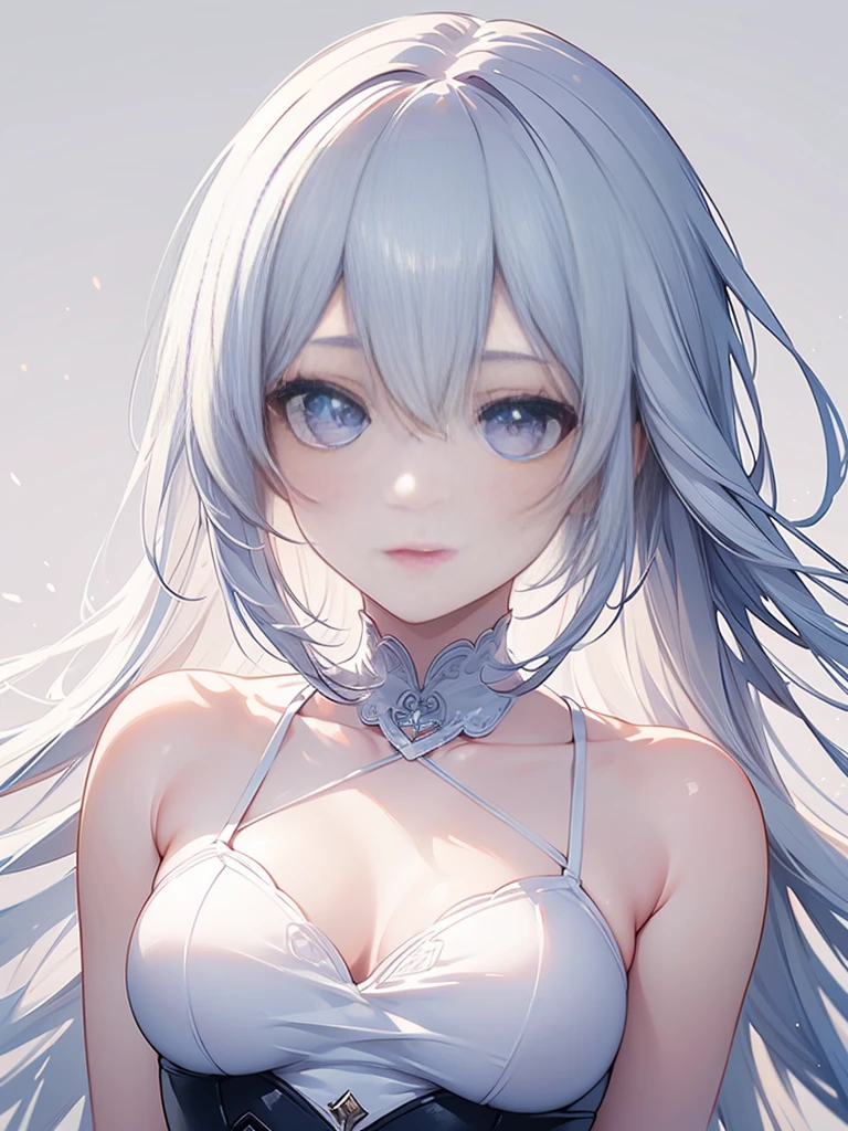 1girl, 25years old woman, cute face, Small breasts, medium breasts, large breasts, beautiful face, (perfectly detailed face), ((looking at viewer)), Simple Background, ((white background)), ((white wallpaper)), White skin, (bright lighting:1.2), perfect lighting, photorealistic, (bokeh), UHD, anatomically correct, highres