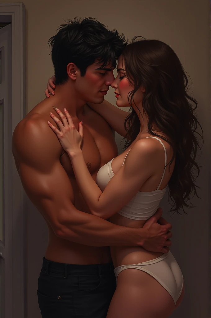 A man and a woman having sex, The man inserts his penis into the woman's vagina with shared passion and pleasure. Heterosexual sex, that there is always a man and a woman present.
