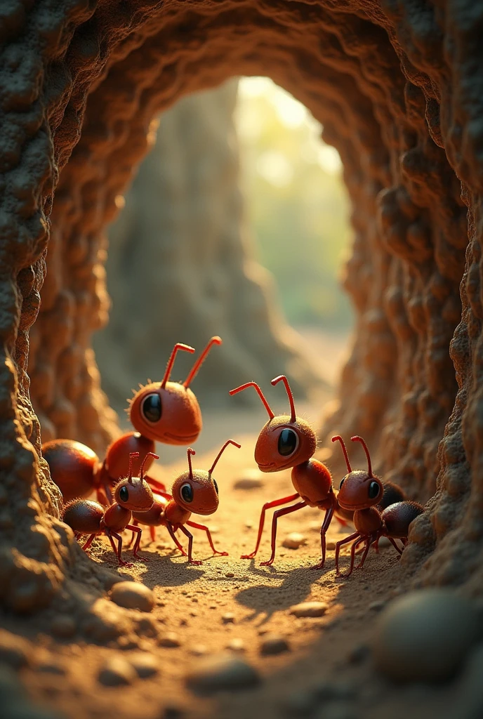 Once the other ants came and said, 'We will help you