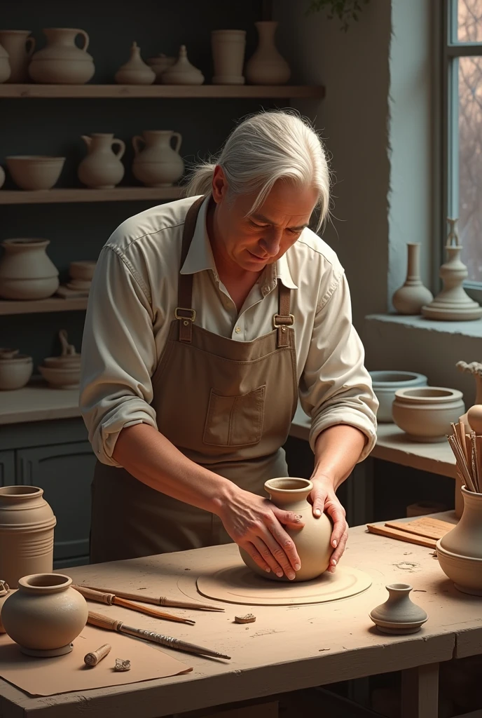tools return ceramist clay modeling