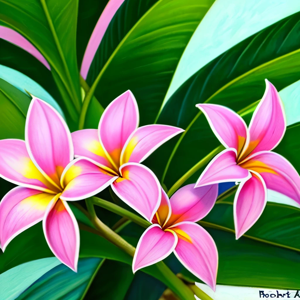 there are many flowers that are blooming on the tree, a pastel by Robert Thomas, flickr, fine art, blooming tropical flowers, plumeria, beautiful tropical flowers, tropical flowers, tropical flower plants, incredibly beautiful, large exotic flowers, beautiful gorgeous, beautiful flower, kauai springtime, beautiful flowers, amazing beauty, stunningly beautiful, gorgeous beautiful, unbelievably beautiful, pretty flowers