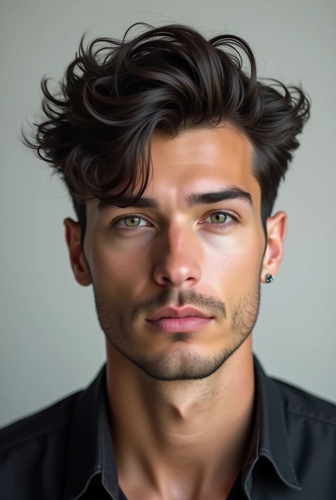 men&#39;s hairstyle for wavy hair/curly with triangular face/rectangular and inputs