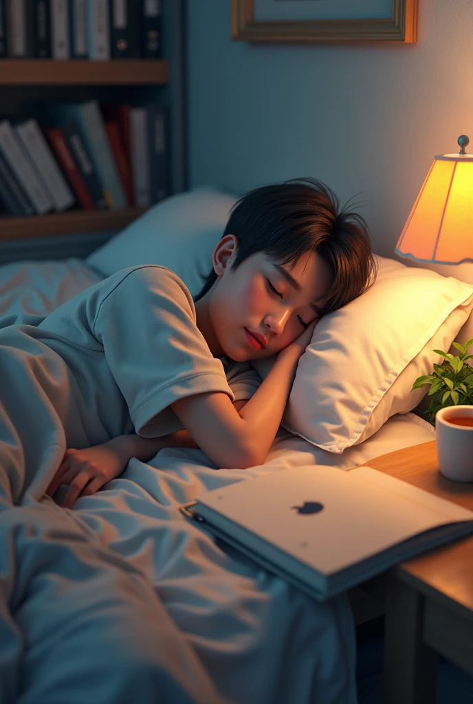 student taking a nap 

