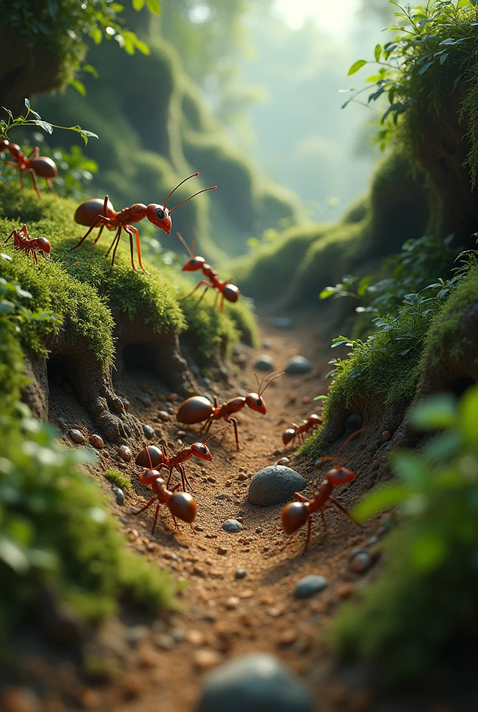 The ants learned that, Trying alone is not always successfu