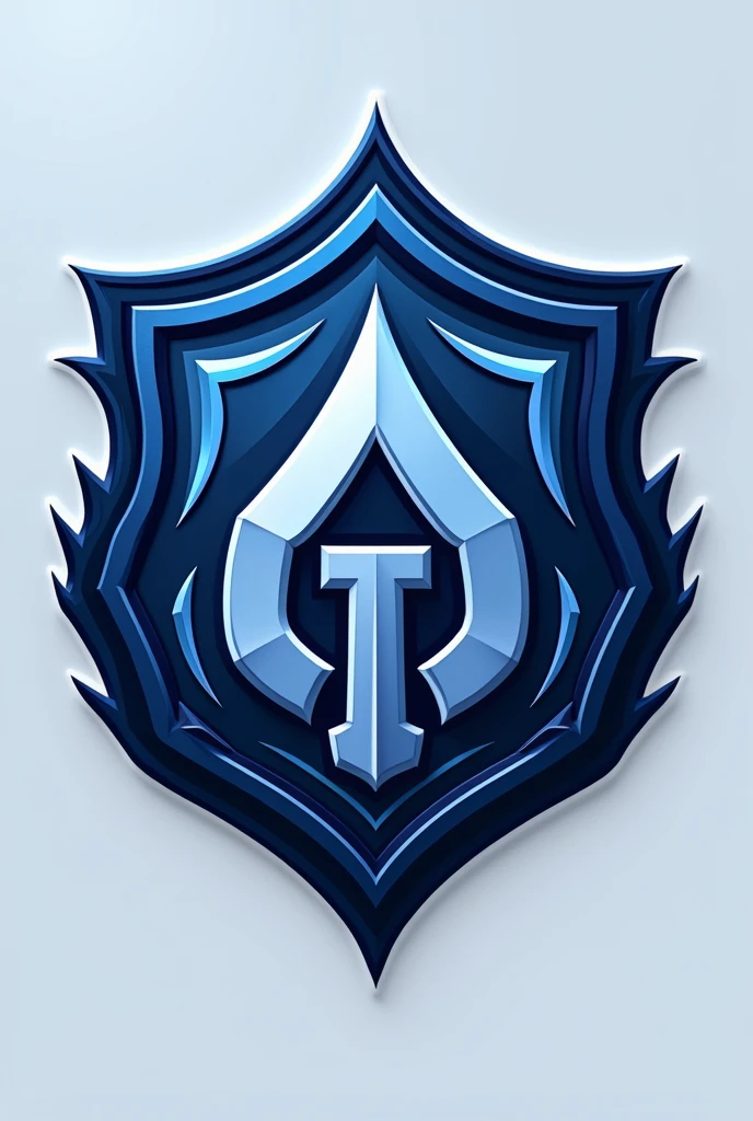 Dark blue and light blue team crest name 701