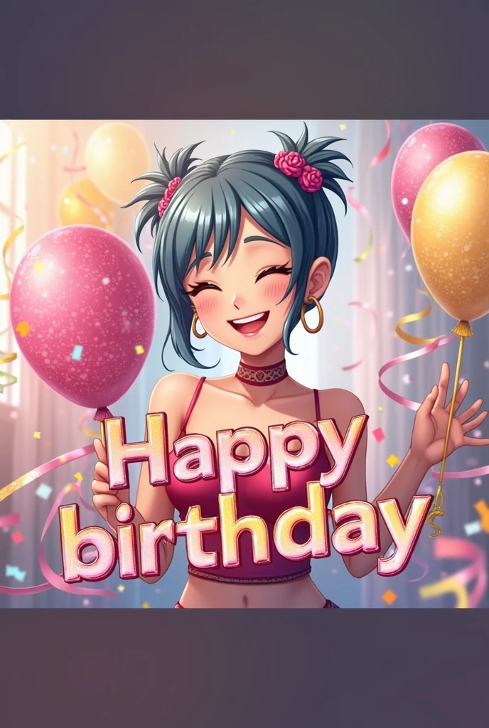 happy birthday、Jocelyn、 Congratulatory message、Background decoration