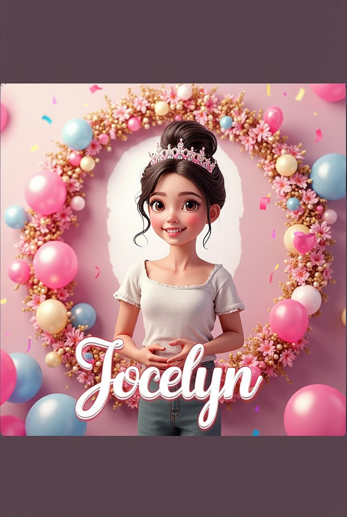 Jocelyn、happy birthday Congratulatory message、Background decoration