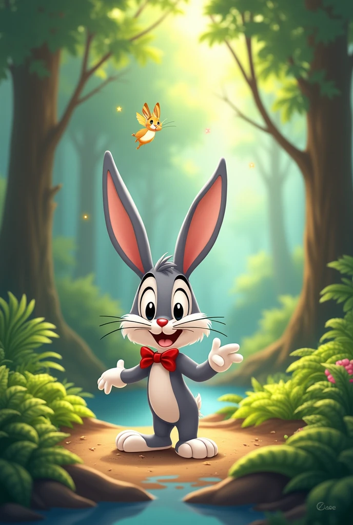 Baby Bugs Bunny playing 