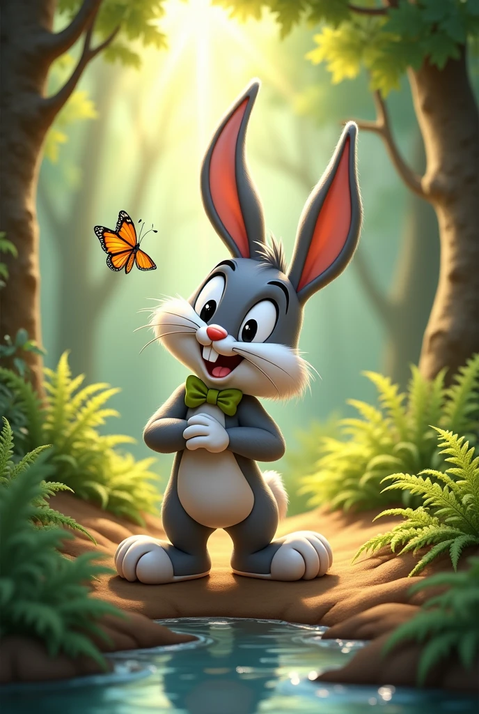 Baby Bugs Bunny playing 