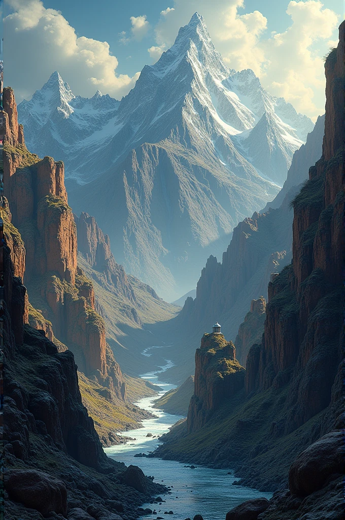 An image suitable for the cover of a geology book, at the same time, the image must contain the word geology above it, the dimensions of the image must be suitable for printing on A3 paper.