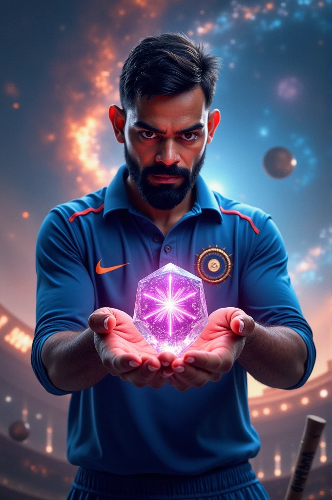 Virat Kohli holding infinity stone 