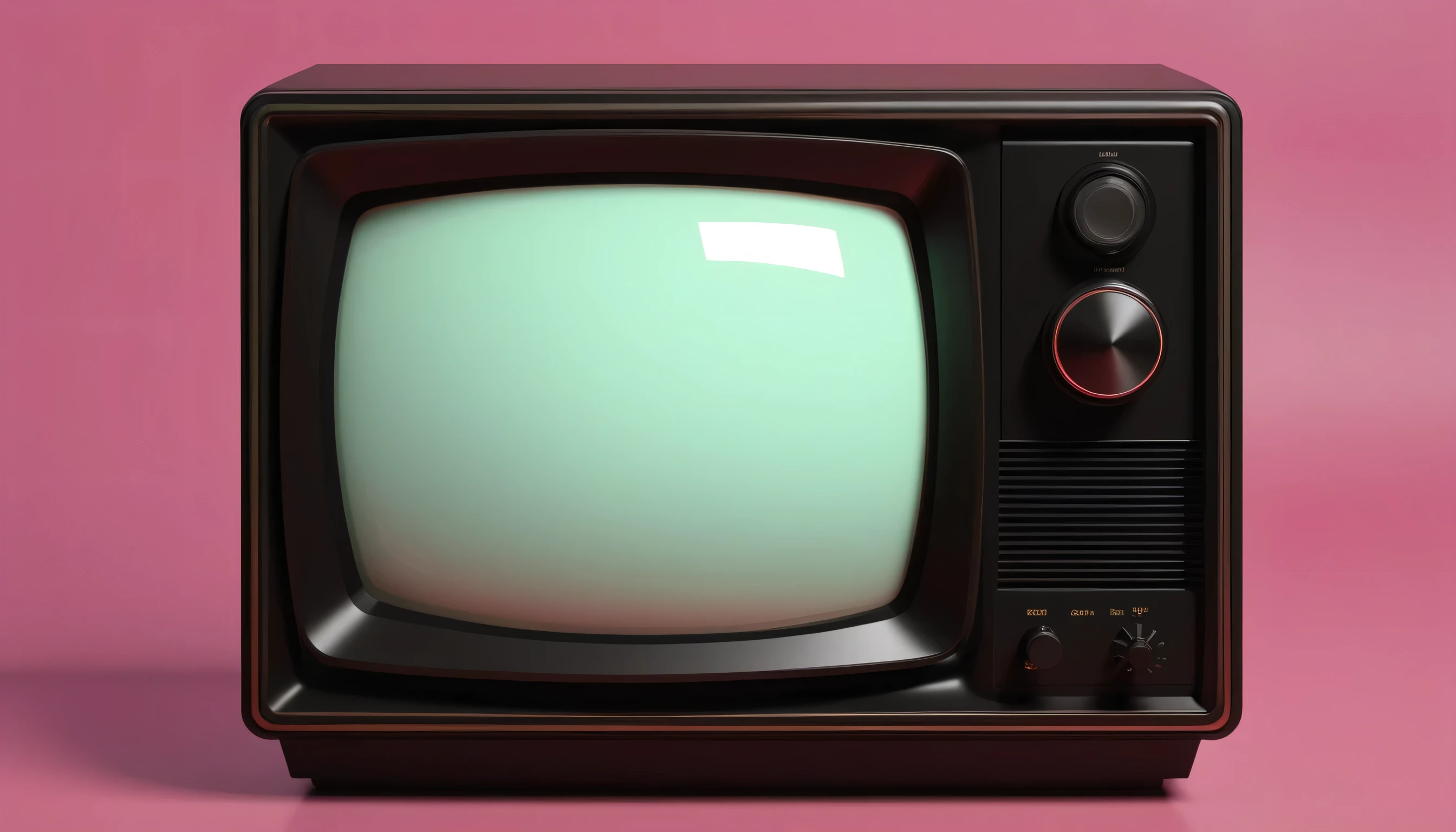 Old TV from the 80s, Cathode ray tube, It is placed in front