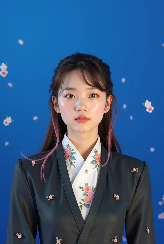 (Best quality,4K,8K,A high resolution,Masterpiece:1.2),Ultra-detailed,(Realistic,Photorealistic,photo-realistic:1.37),Delicate depiction of floral motifs on traditional Chinese gauze dresses, Dynamically capture Tai Chi elements, Flowing fabric, vivid vivid colors, Pastel tones, Soft and dreamy lighting, Focus on exquisite craftsmanship, Dynamic movements, Detailed rendering of intricate floral embroidery, Elegant and elegant gesture, Porcelain-like skin, small breasts, long pink twintails, soft blue eyes, Subtle and flawless makeup, Surreal wallpapers