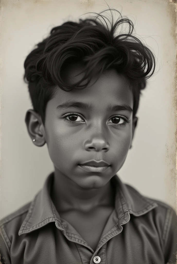 old picture, black and white, From a boy () Lima Creole