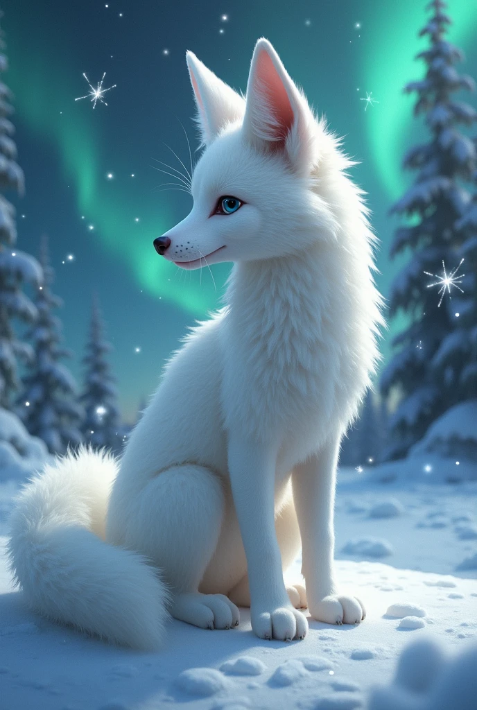 Sexy arctic Fox furry femboy