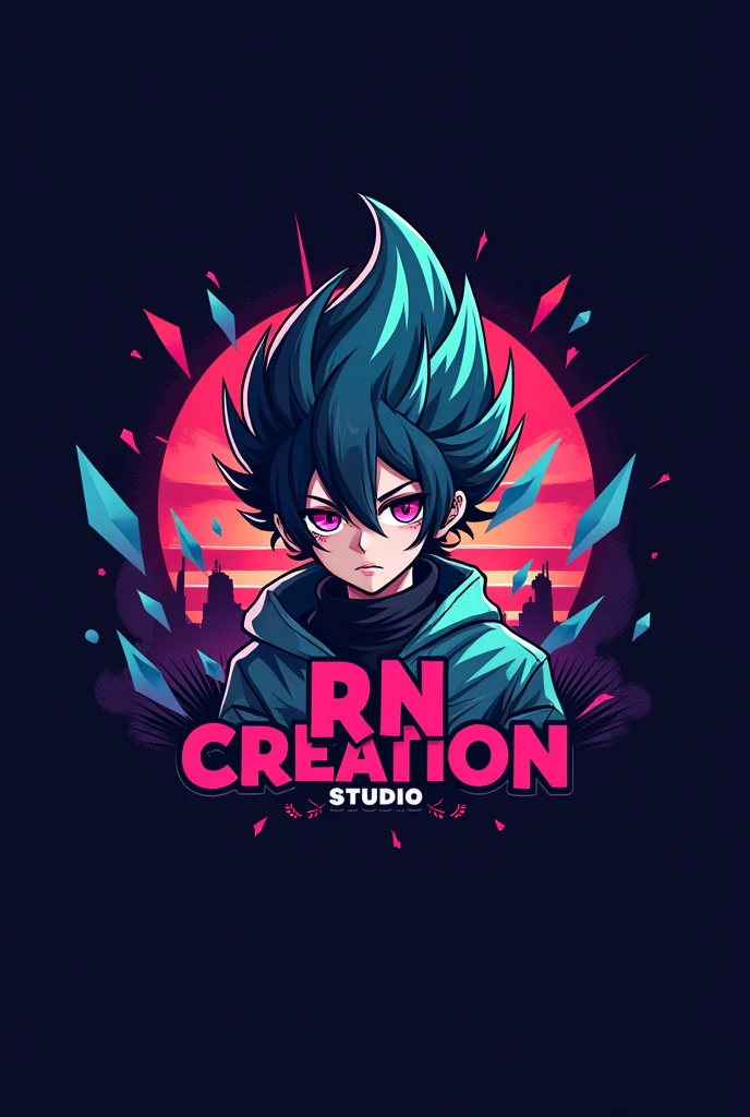 Logo name :- RN CREACTION ANIME