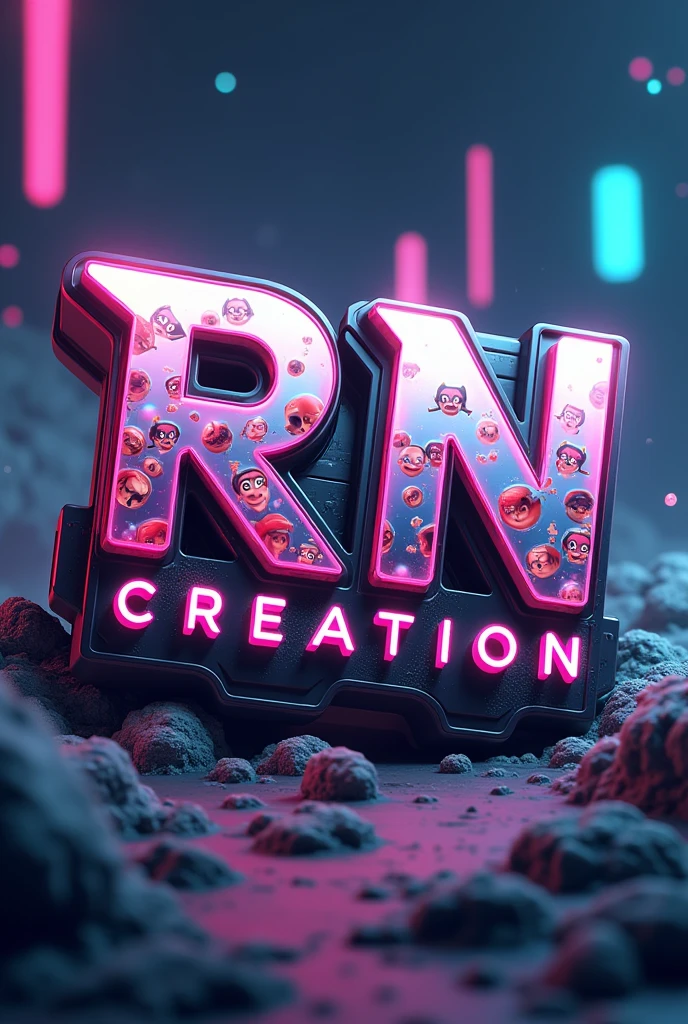 Logo name :- RN CREACTION LIKE 3D ANIME