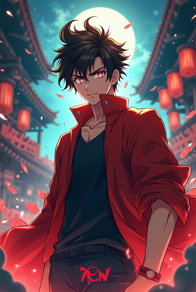 Logo name :- RN CREACTION ANIME tanjiro