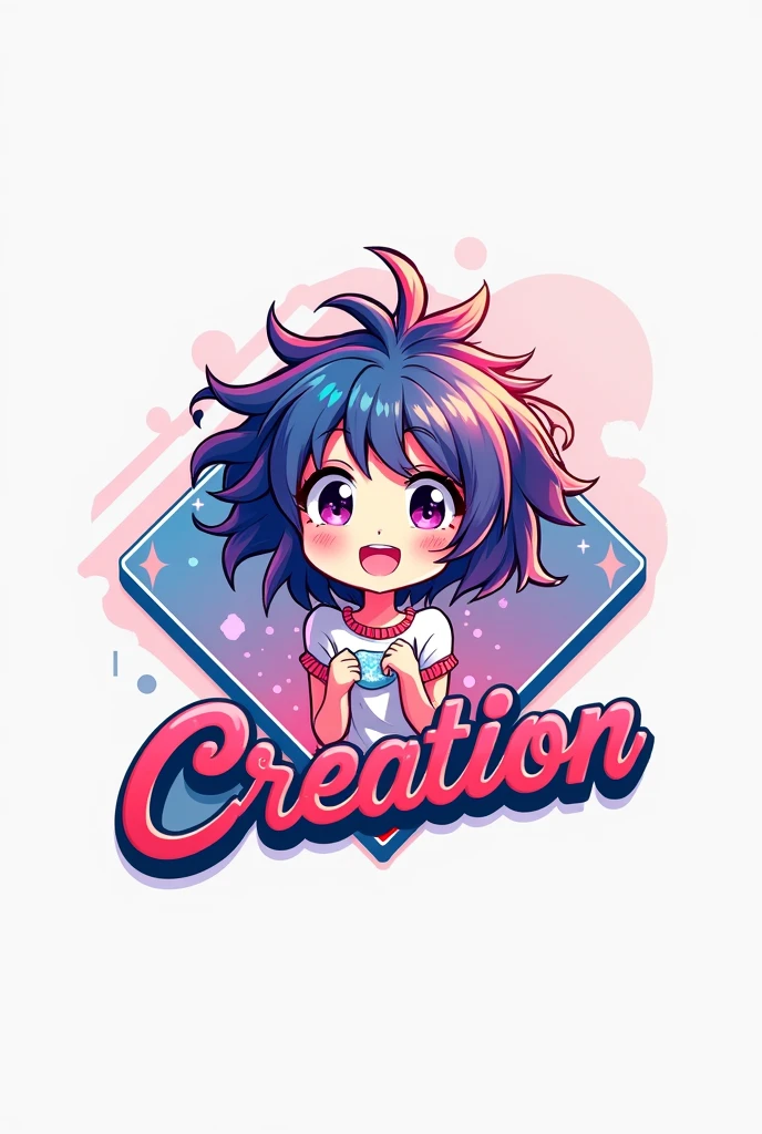 Logo name :- RN CREACTION ANIME character