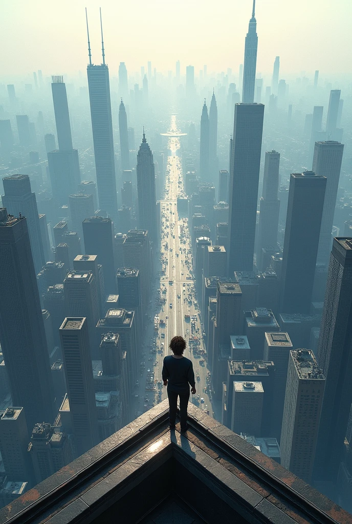 View from top building