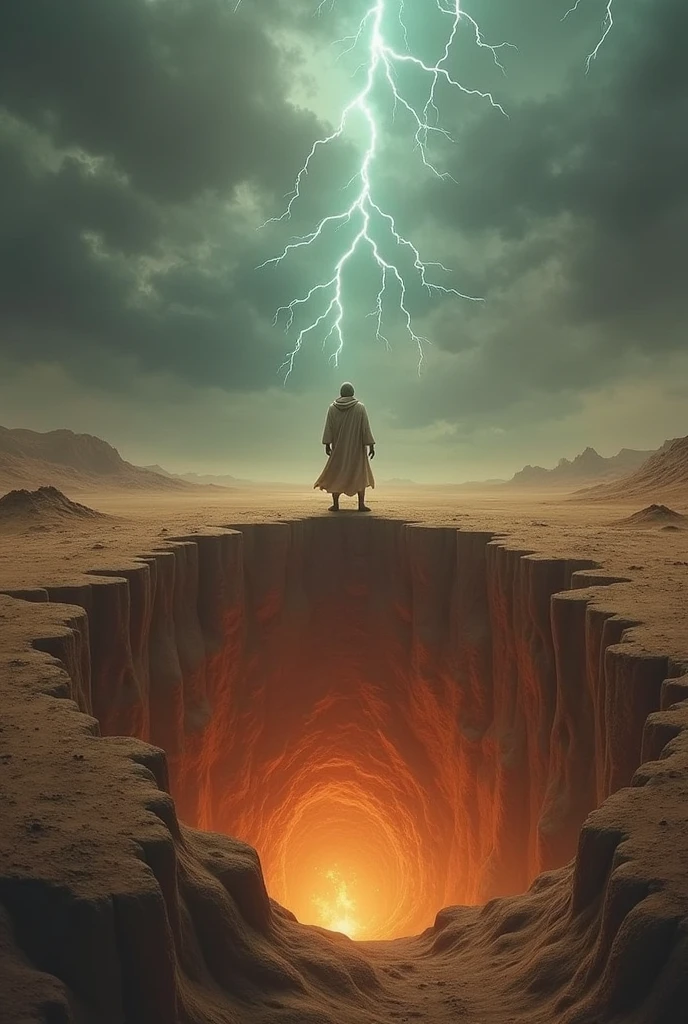 Karun swallows it under the earth in the Quran