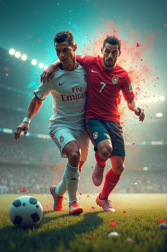 Ur crischiano ronaldo and Mr beast thamble picture give me