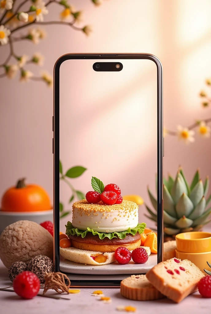 Beautiful background image of recipes for mobile