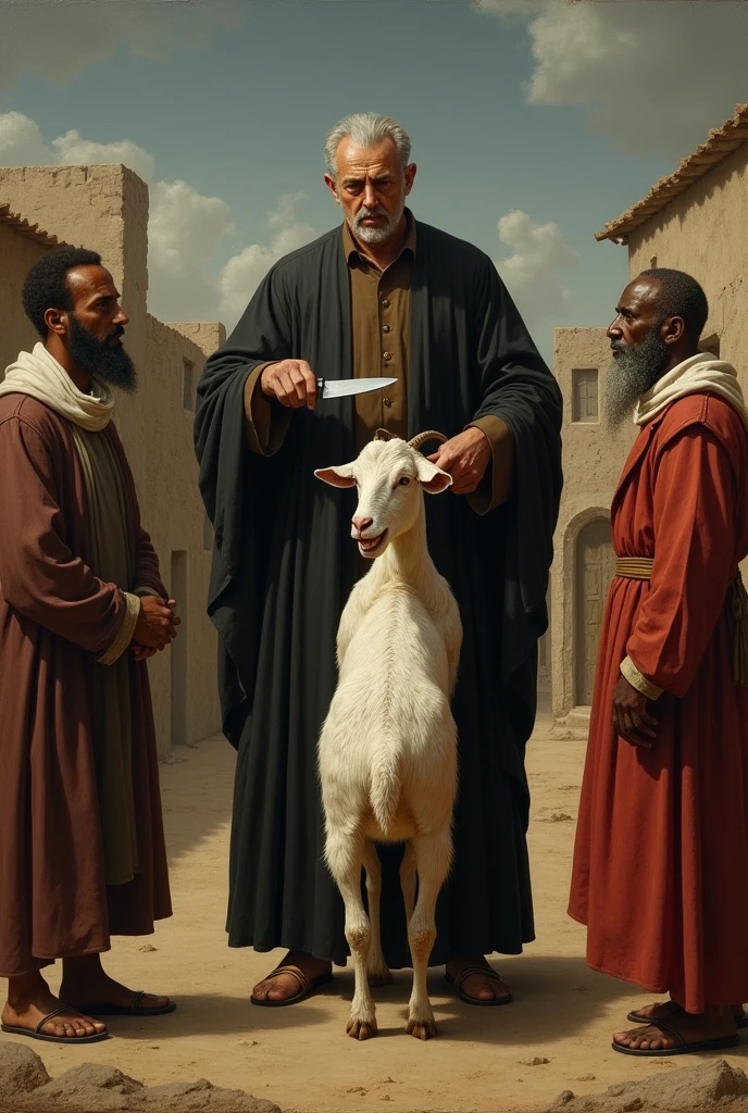 The judge stole one and said, "I am dividing this goat in two, so that you may have both.
