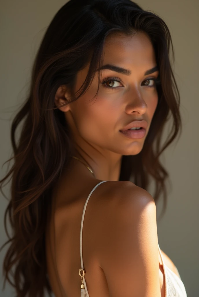Designing a naked woman, a Colombian influencer