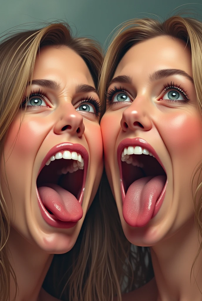 Jennifer Aniston and Courteney Cox ahegao 