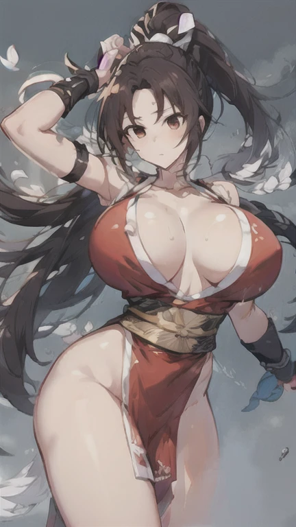 Mai Shiranui, huge breasts