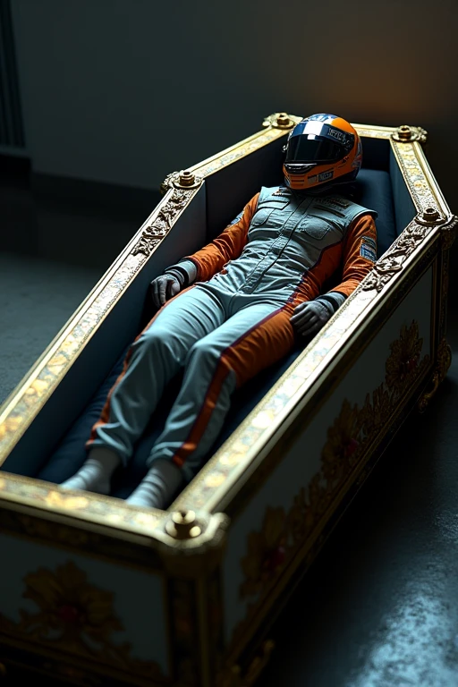 Female racing driver　coffin