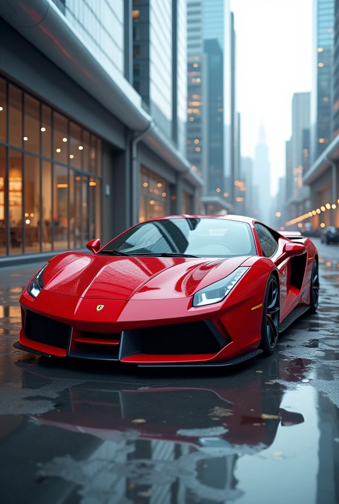 The car in red