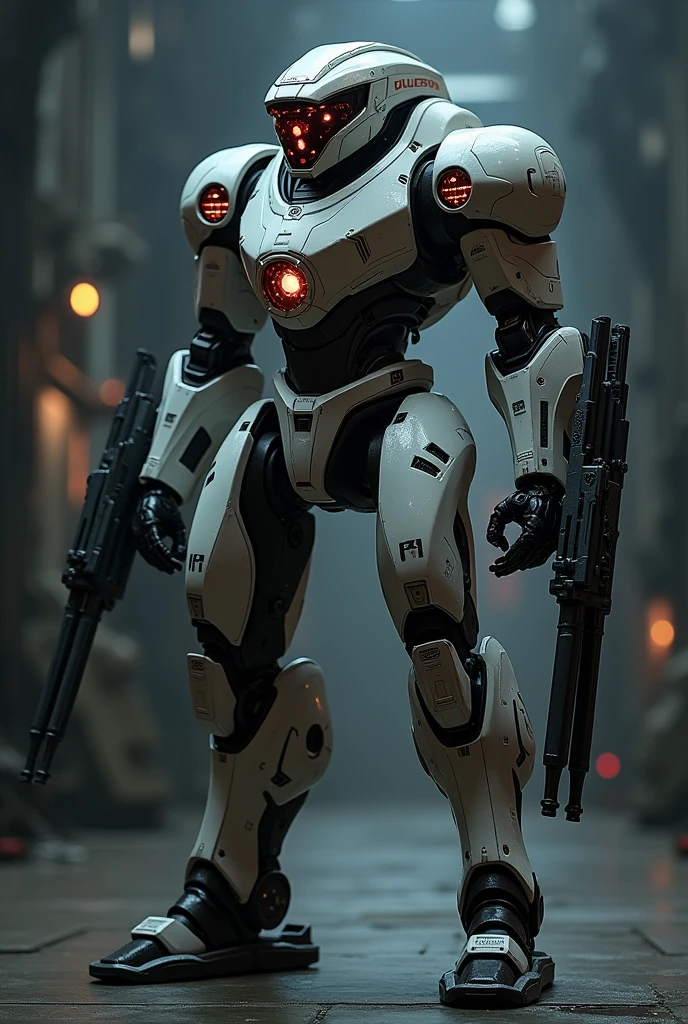 Robot with cap, weapons and core